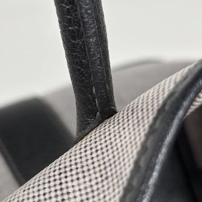Hermes Garden Party PM Tote Toile Ash Gray Black — view 6