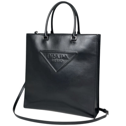 Prada Tote 2-Way Leather Nero