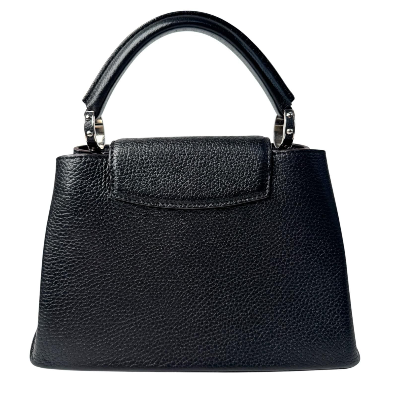 Louis Vuitton Capucines BB 2-Way Shoulder Bag Black — view 3