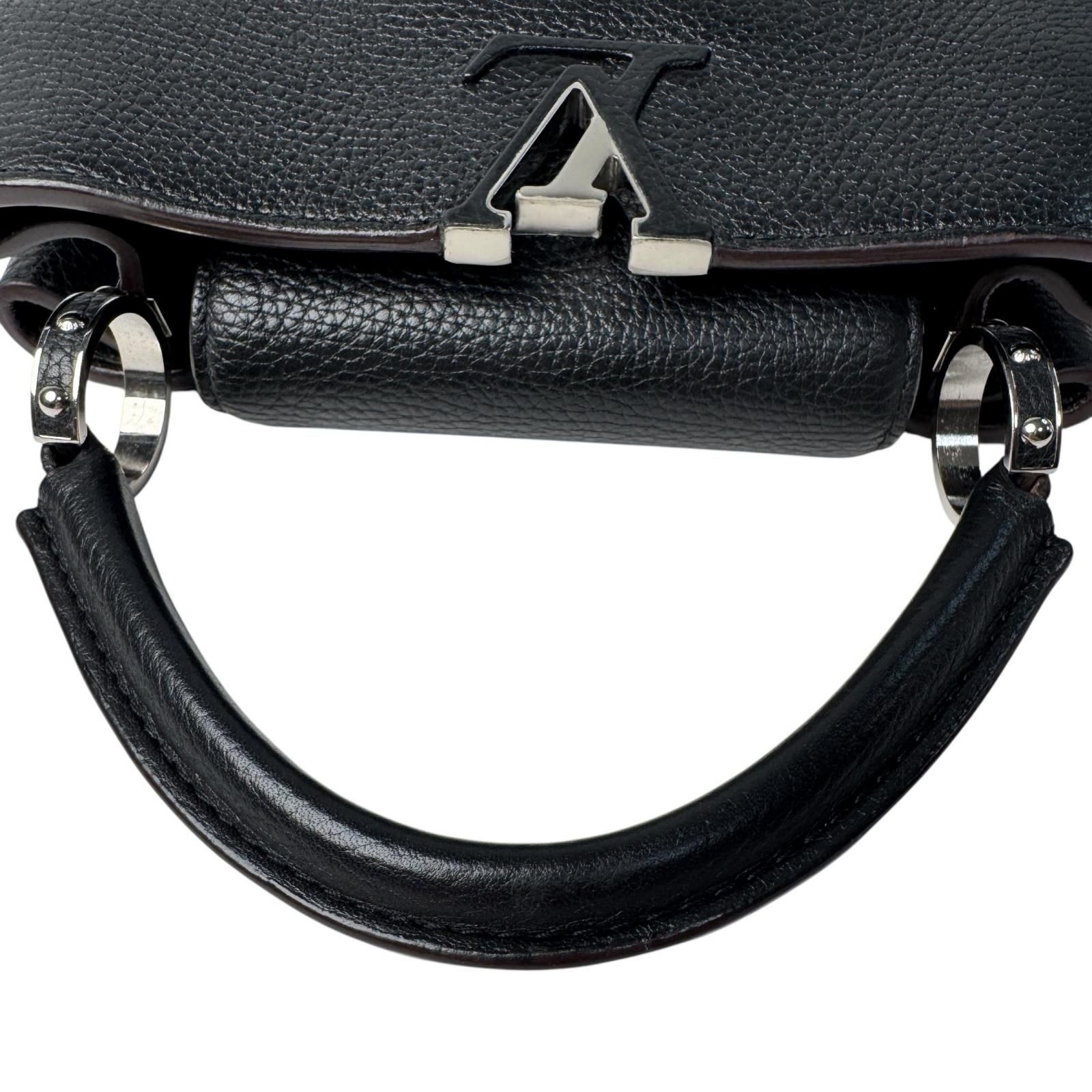 Louis Vuitton Capucines BB 2-Way Shoulder Bag Black — view 7