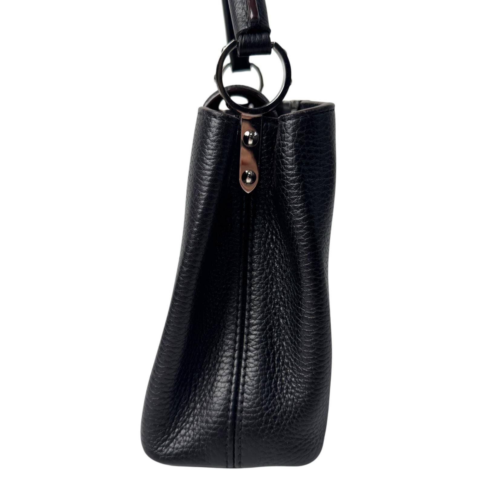 Louis Vuitton Capucines BB 2-Way Shoulder Bag Black — view 5