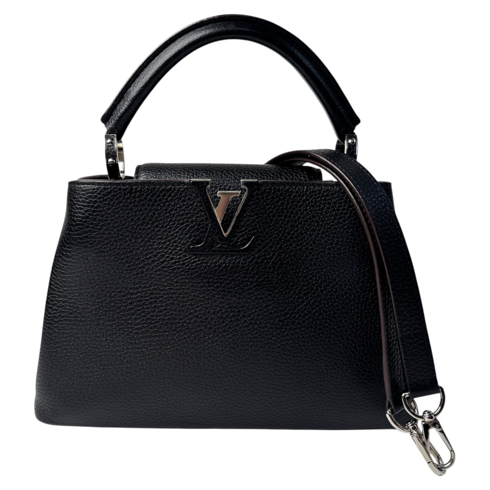 Louis Vuitton Capucines BB 2-Way Shoulder Bag Black