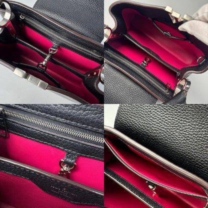 Louis Vuitton Capucines BB 2-Way Shoulder Bag Black — view 8