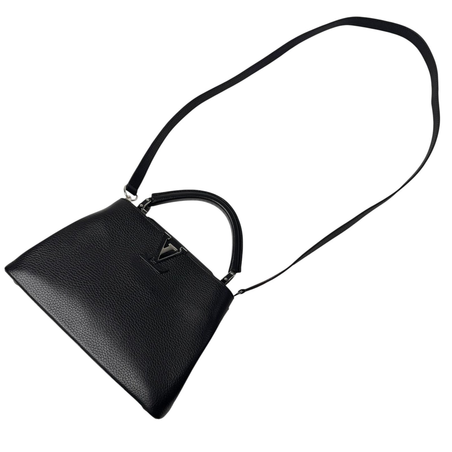 Louis Vuitton Capucines BB 2-Way Shoulder Bag Black — view 2
