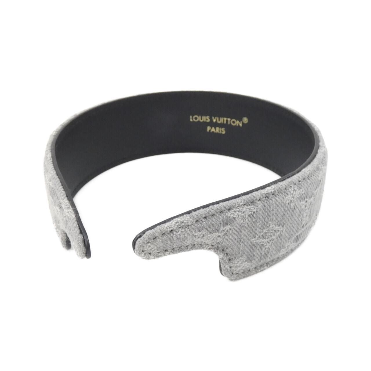 Louis Vuitton Monogram Denim Headband LV Outline Hairaccessories — view 2