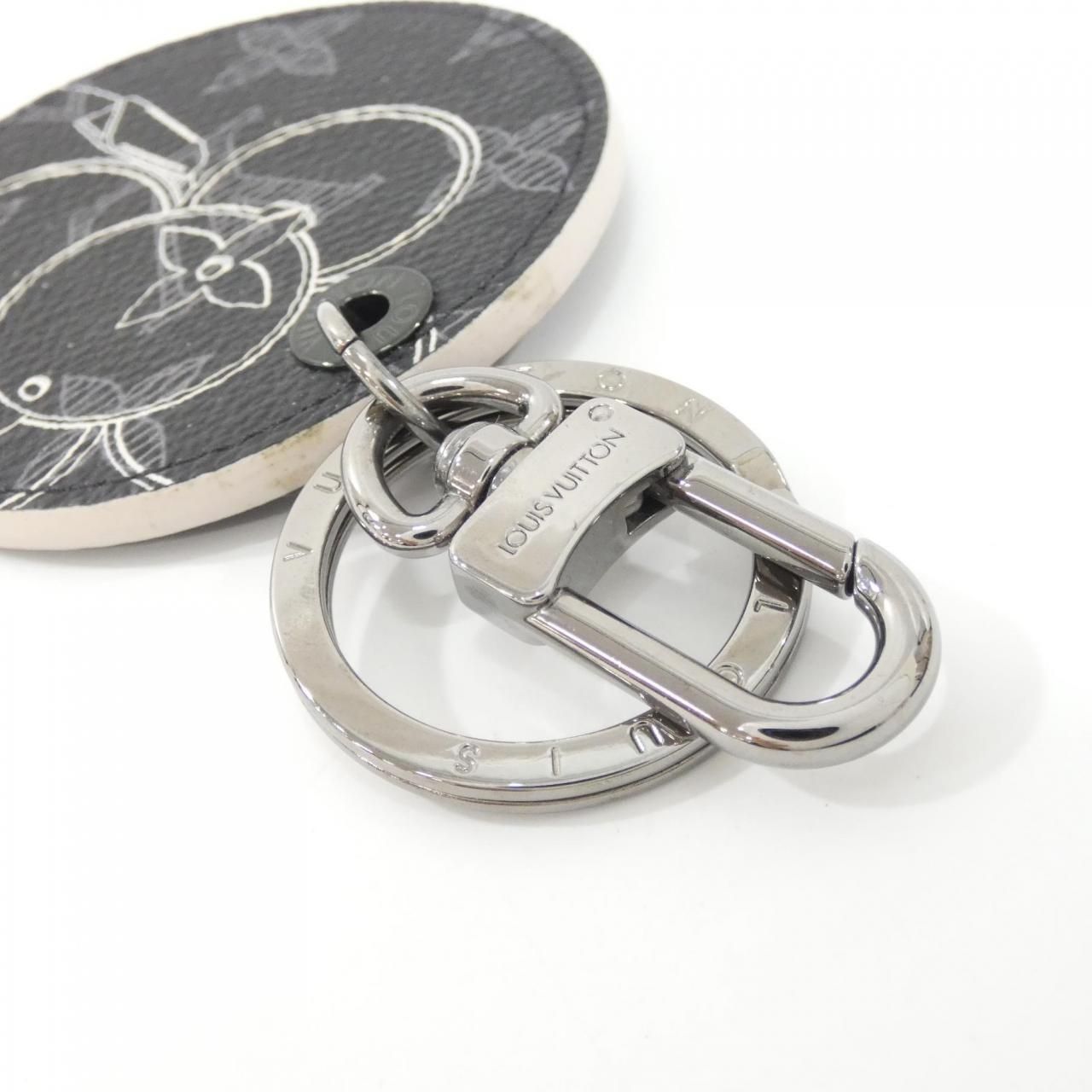 Louis Vuitton Monogram Eclipse Porte Cles Vivienne Keyring Key Holder — view 5