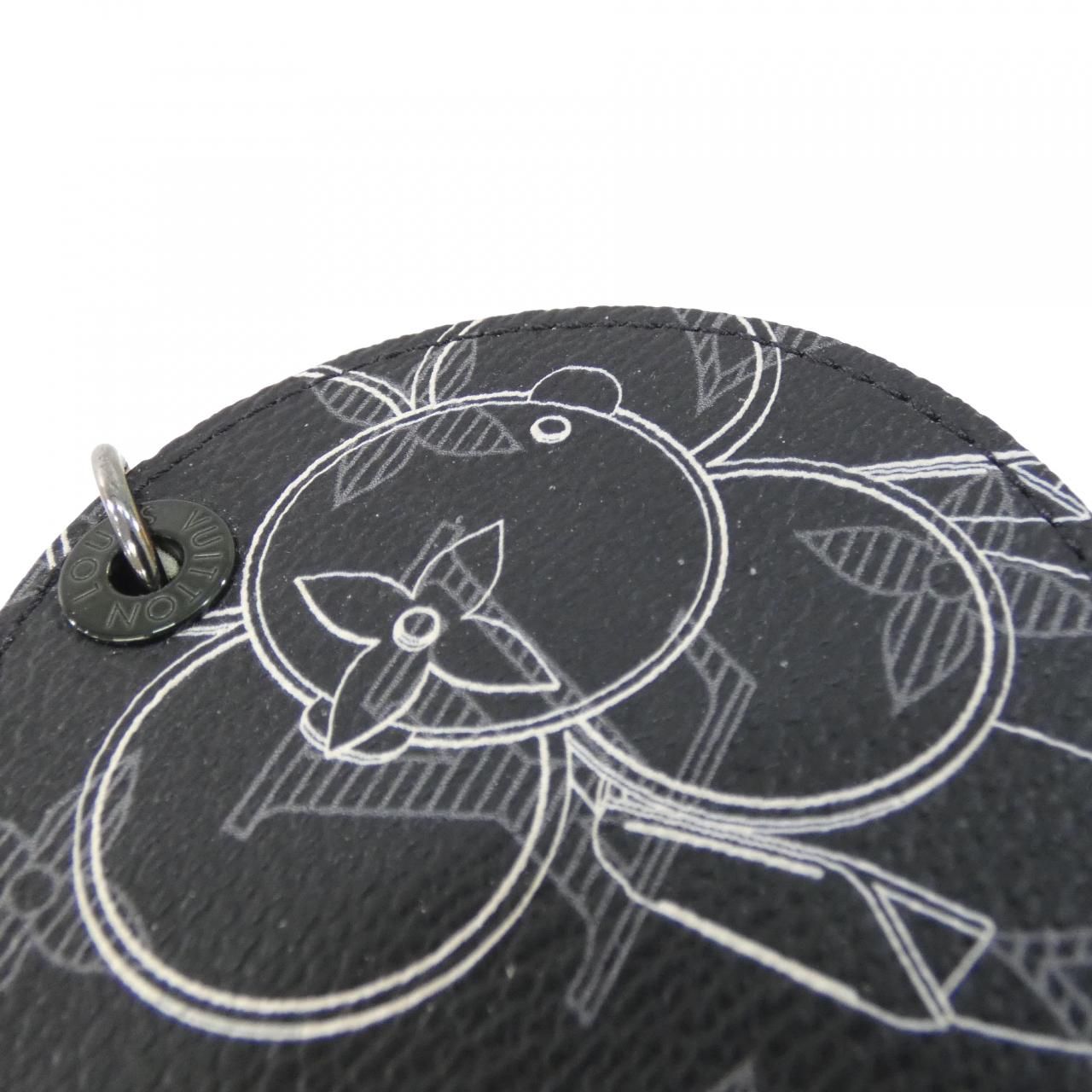 Louis Vuitton Monogram Eclipse Porte Cles Vivienne Keyring Key Holder — view 3