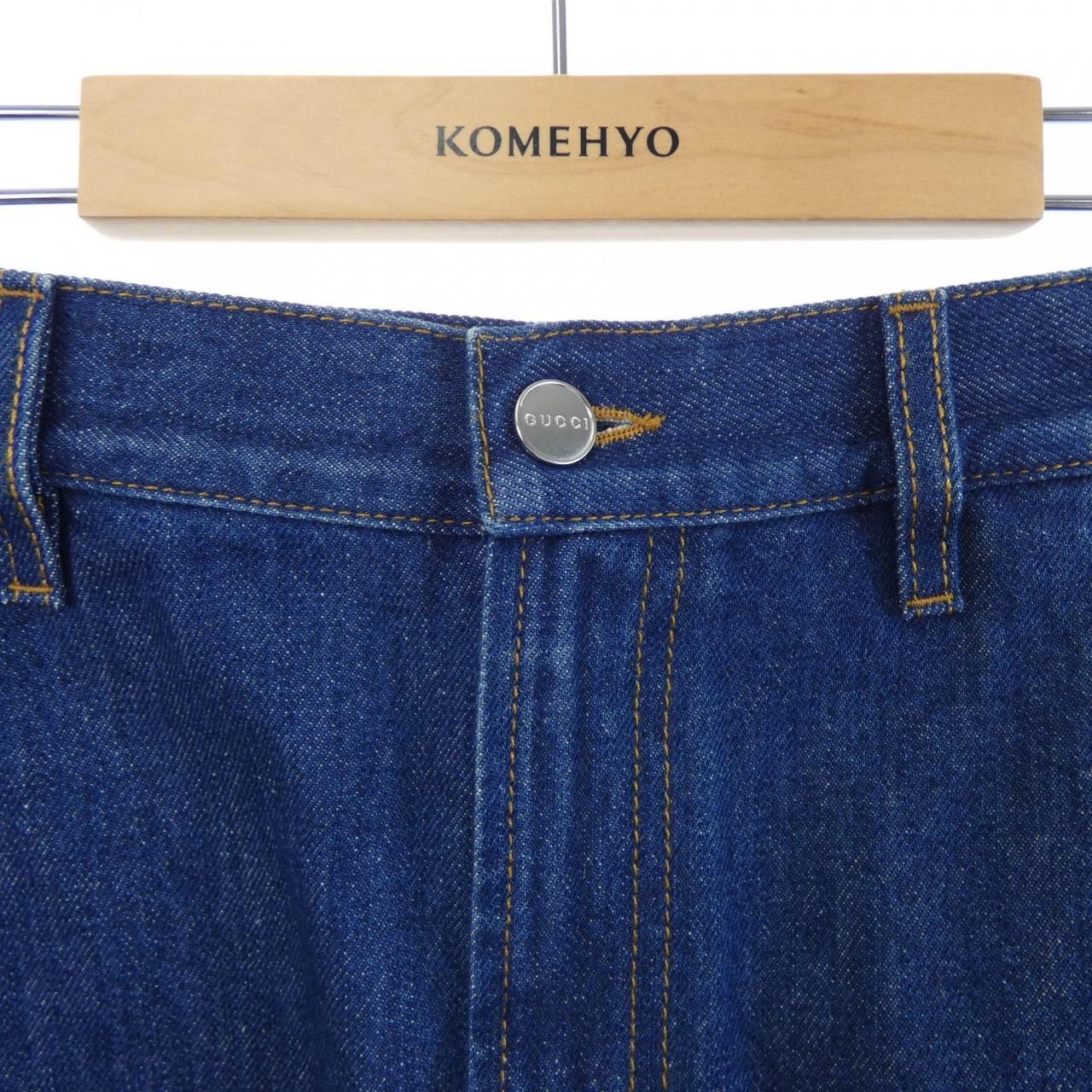 Gucci Mid Length Denim Skirt — view 5