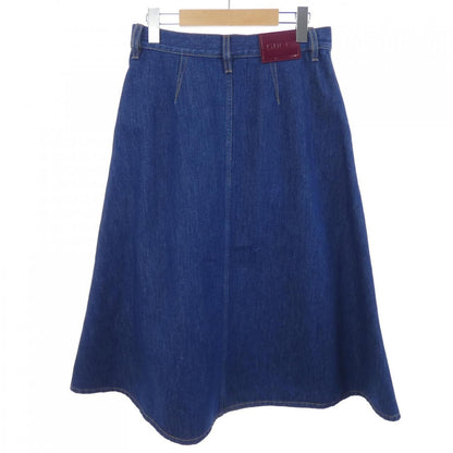 Gucci Mid Length Denim Skirt — view 2