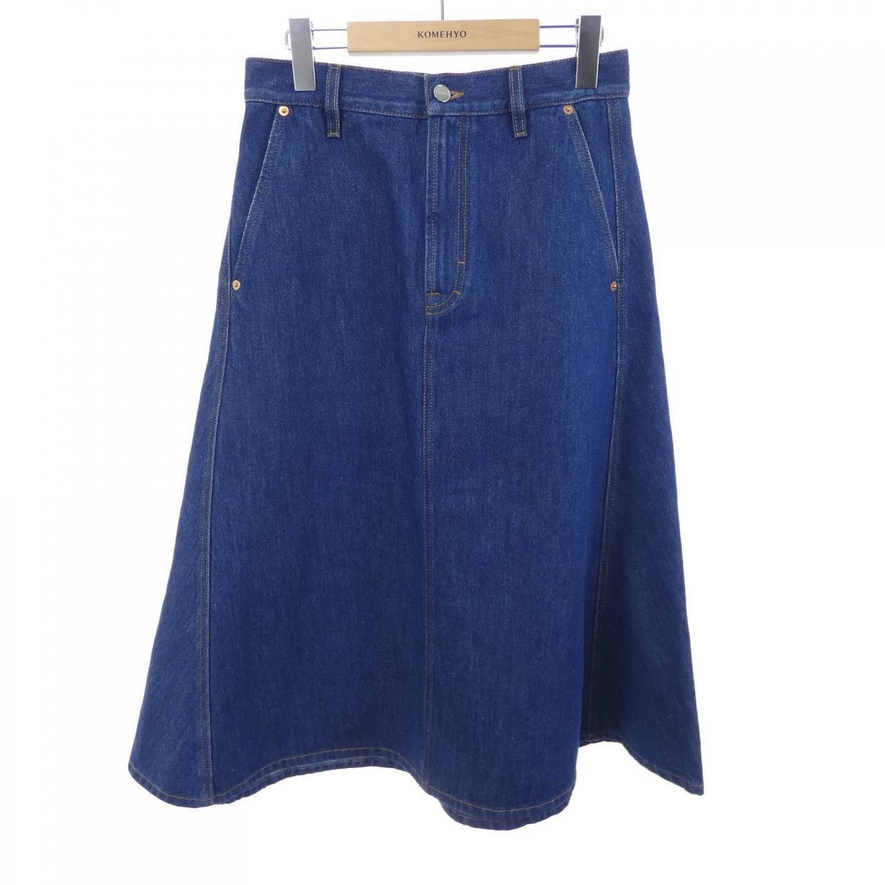 Gucci Mid Length Denim Skirt