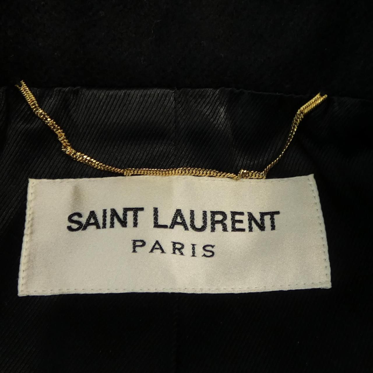Saint Laurent Coat Black — view 4