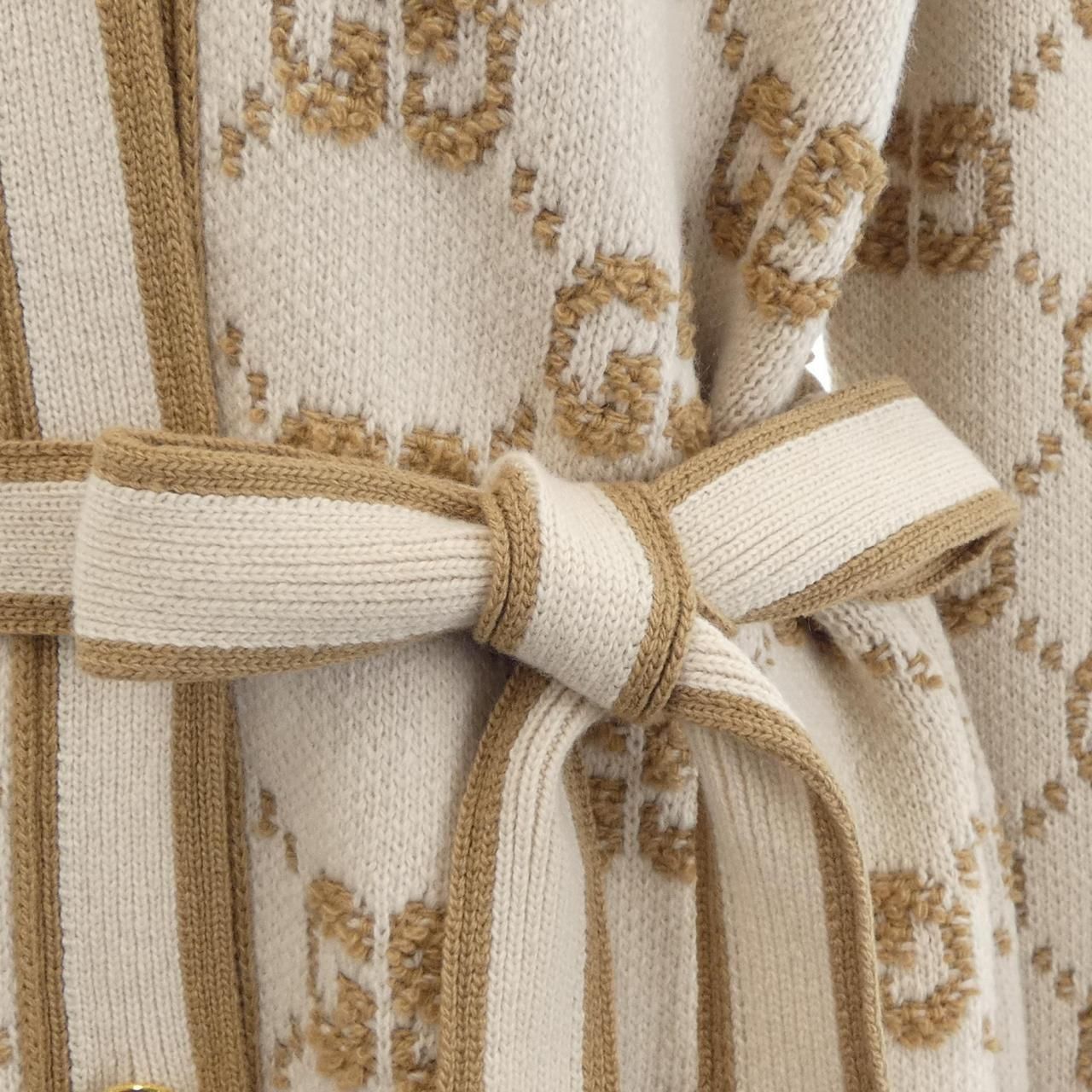 Gucci Longcardigan Cardigan Beige — view 7