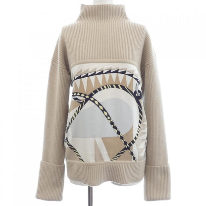 Hermes Figure Artistique Twill Laine Knit Sweater