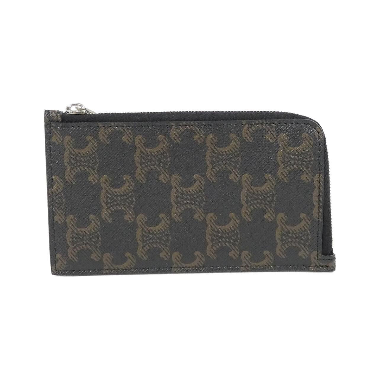 Celine Coin Case Coin Purse Black