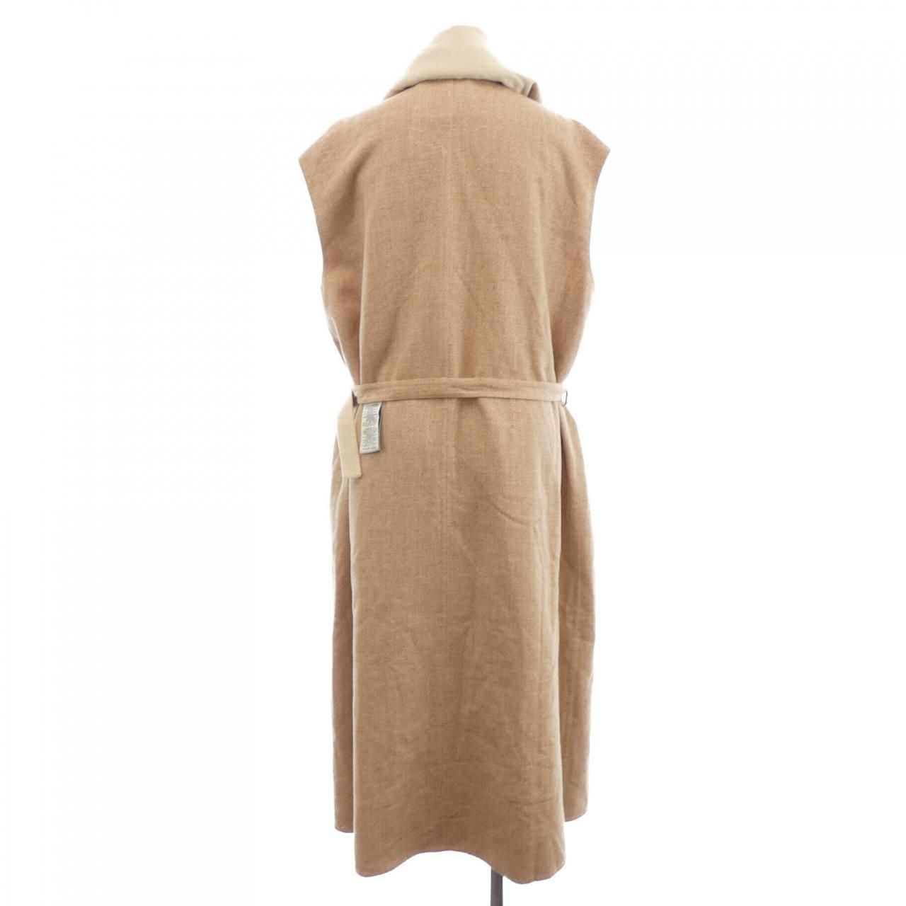 Hermes Long Vest Brown — view 2