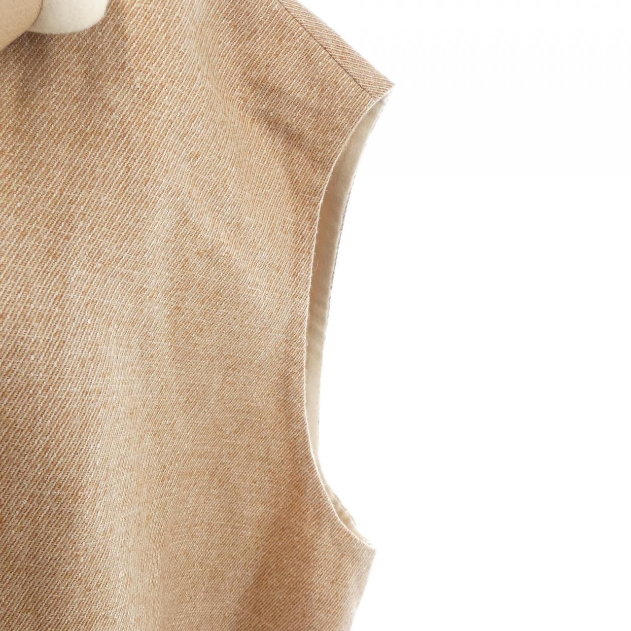 Hermes Long Vest Brown — view 6