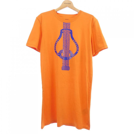 Hermes Cut Dress Orange