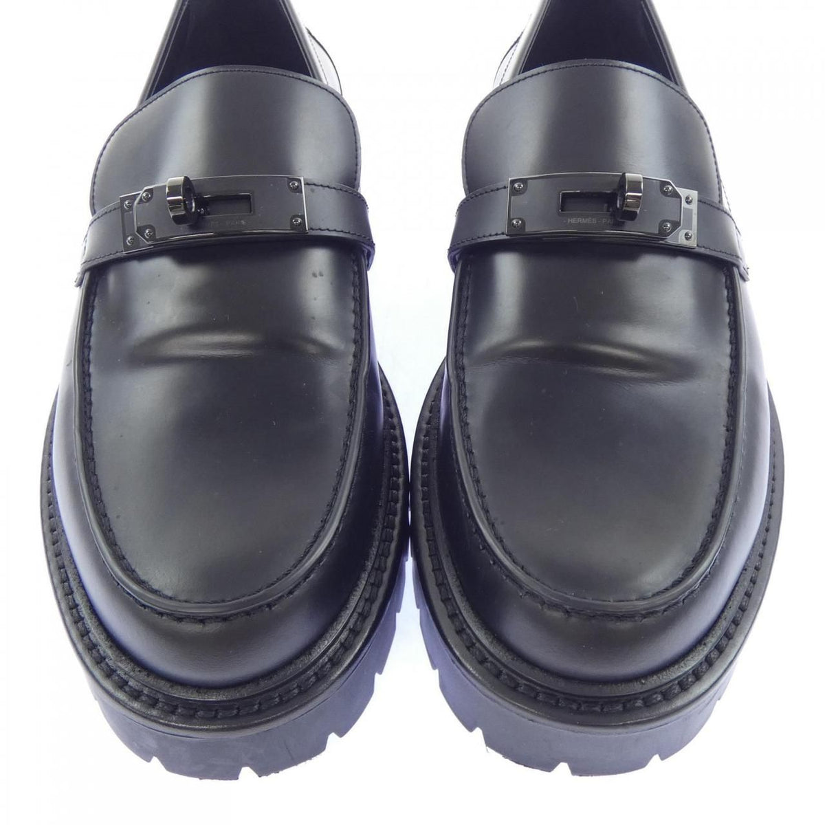 Hermes Icon Kelly Buckle Moccasins Shoes — view 7