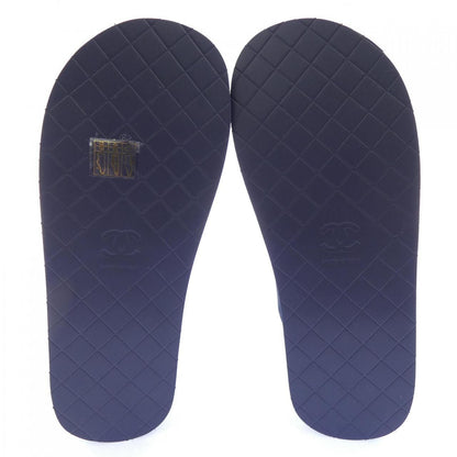 Chanel Sandals Navy — view 4