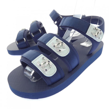 Chanel Sandals Navy — view 3