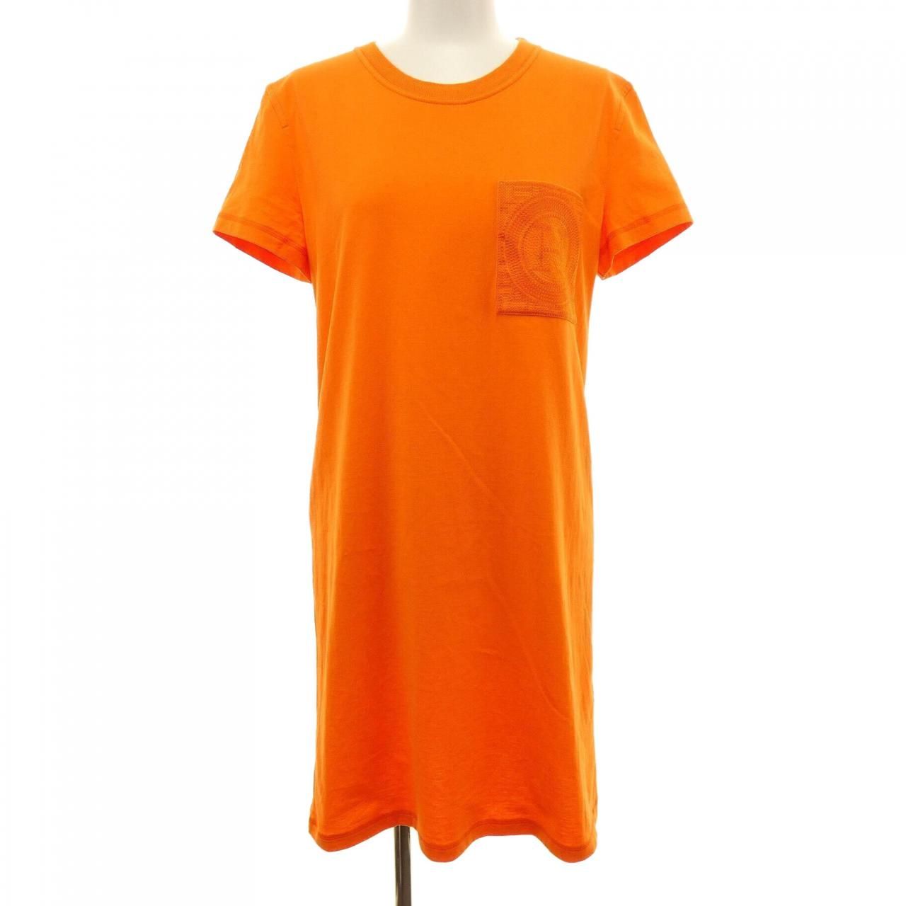 Hermes Mosaic Cut Dress
