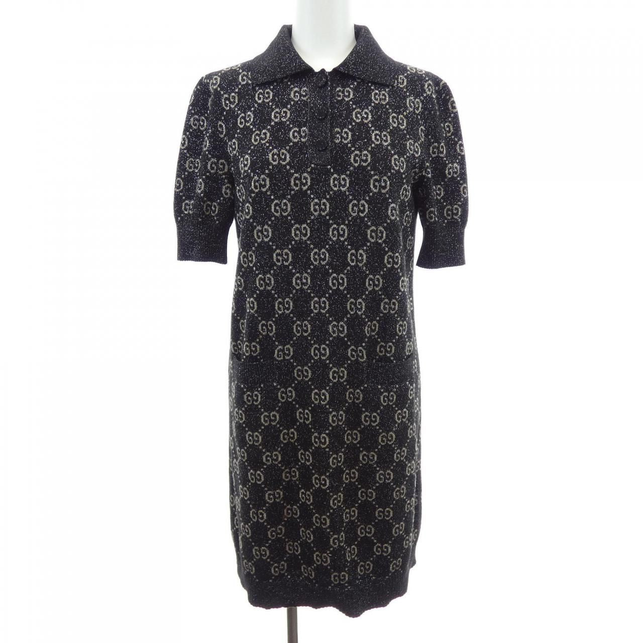 Gucci Lame GG card Polodress Dress