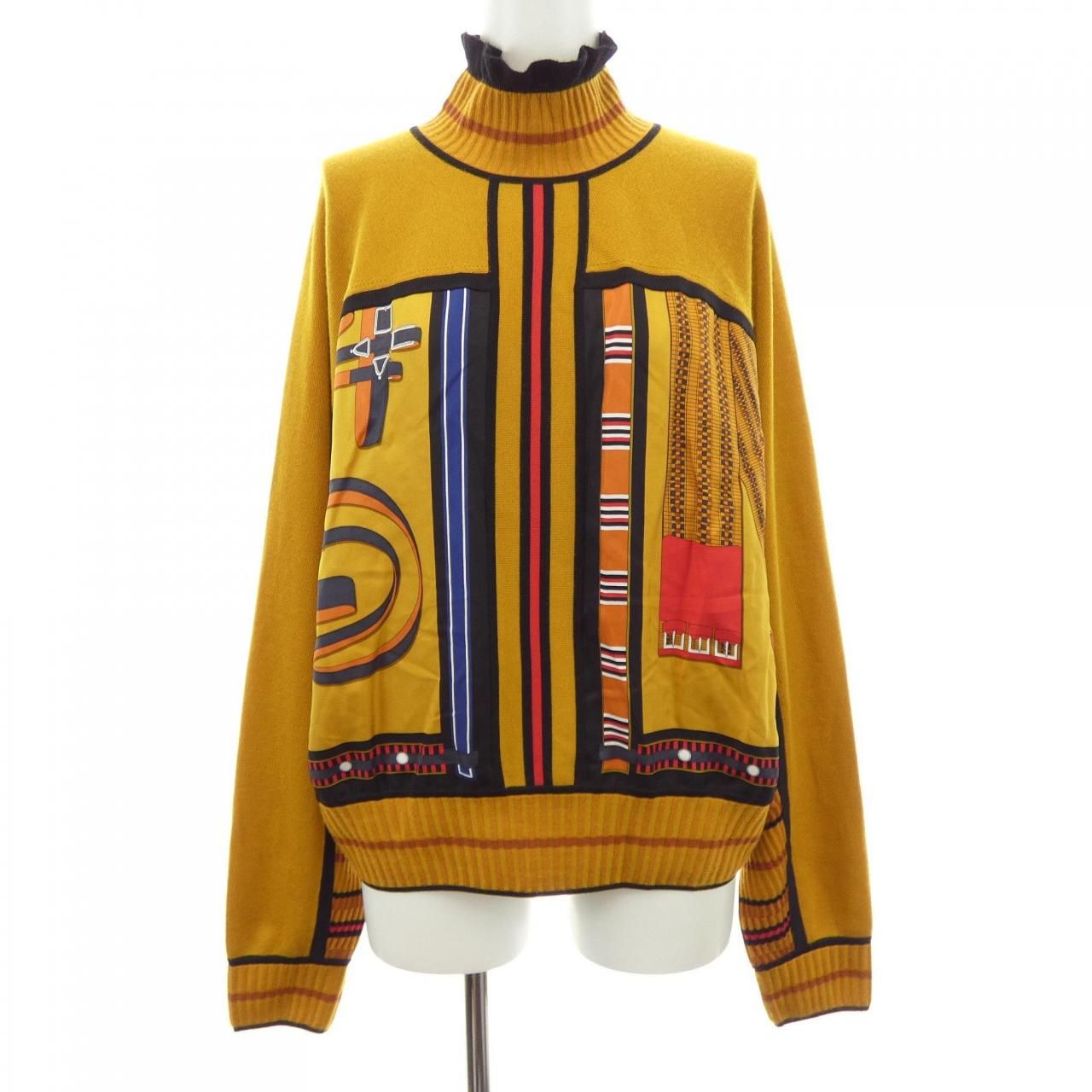 Hermes Twill Laine Knit Sweater