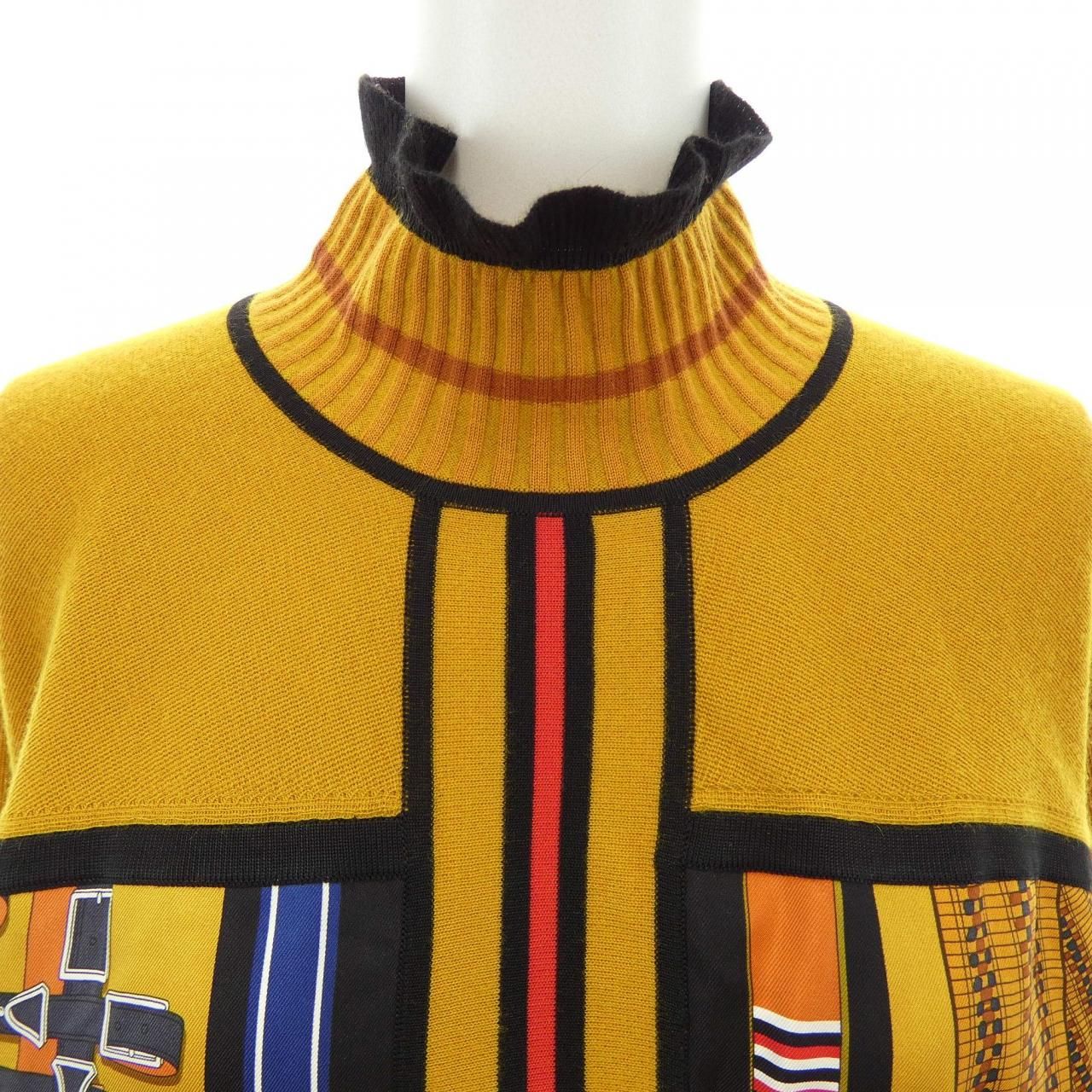 Hermes Twill Laine Knit Sweater — view 5