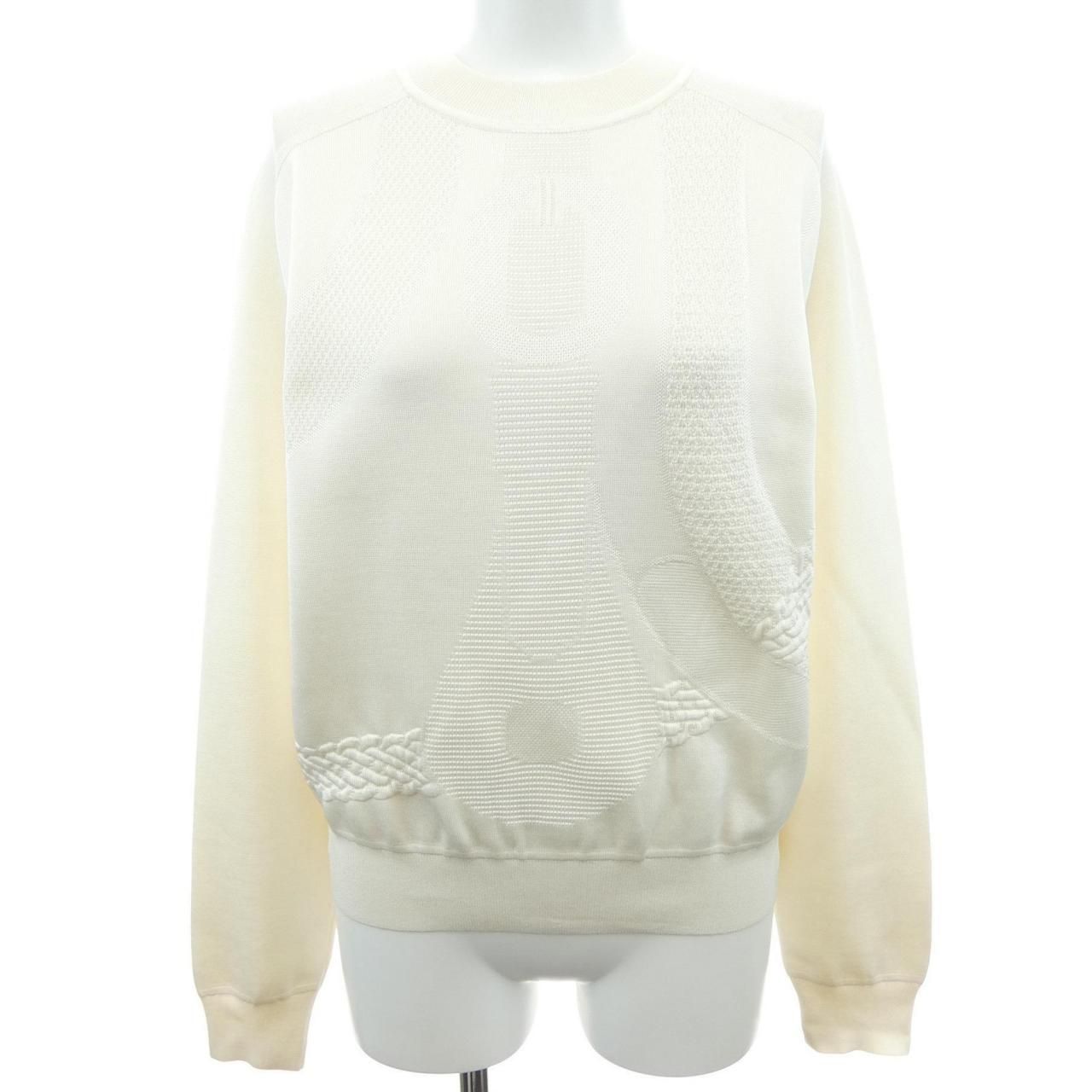Hermes Knit Sweater White