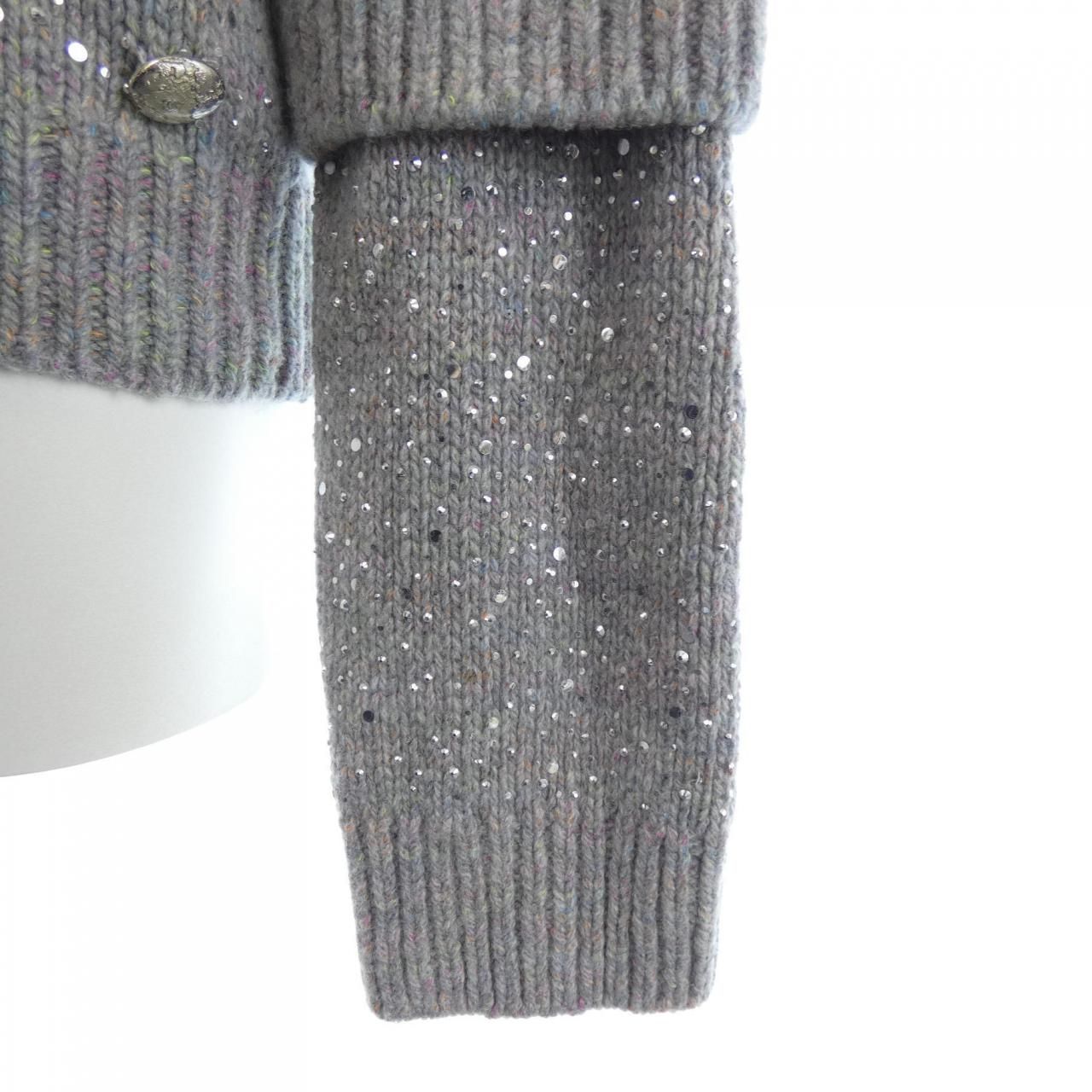 Chanel Knit Sweater Gray — view 7
