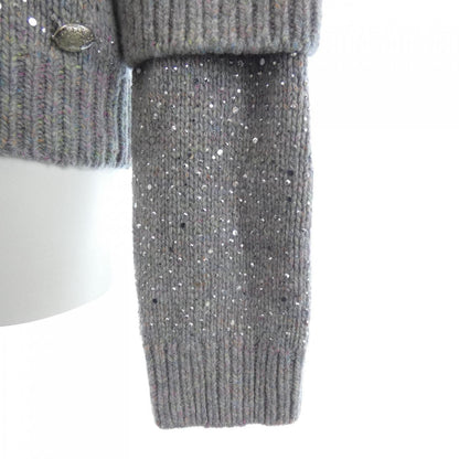 Chanel Knit Sweater Gray — view 7