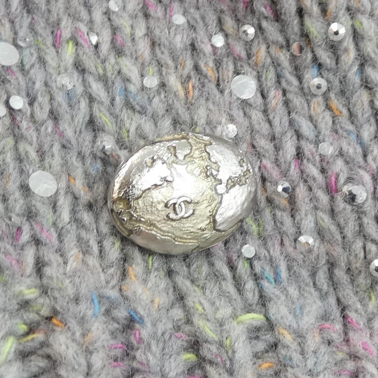 Chanel Knit Sweater Gray — view 8