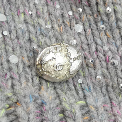 Chanel Knit Sweater Gray — view 8