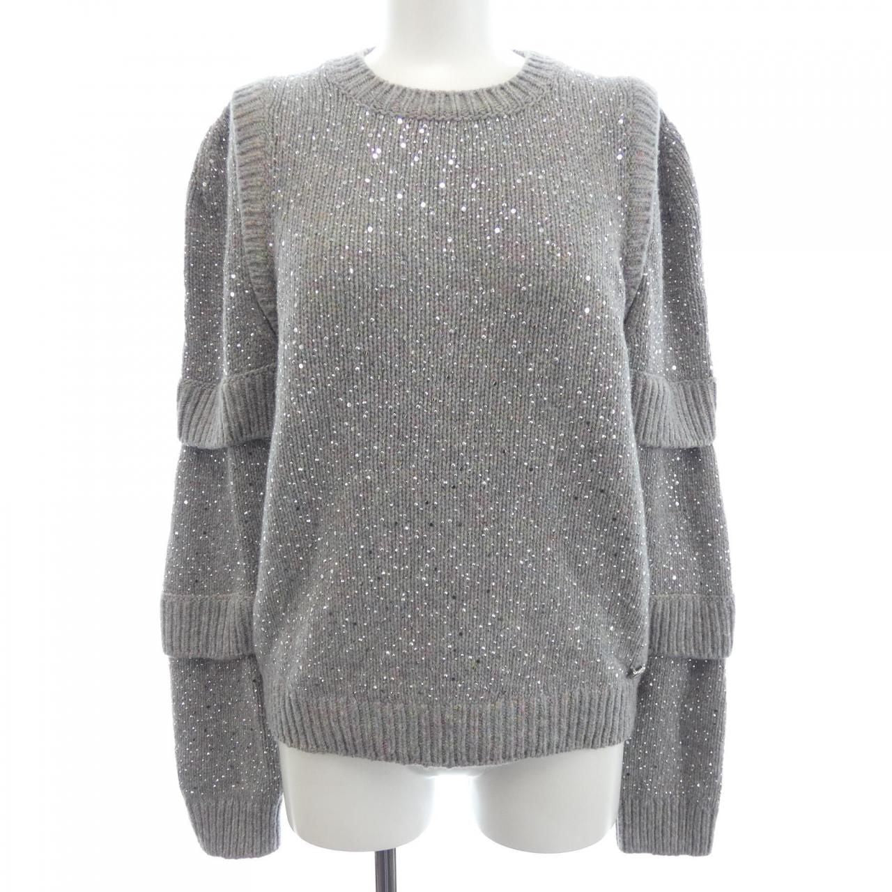 Chanel Knit Sweater Gray