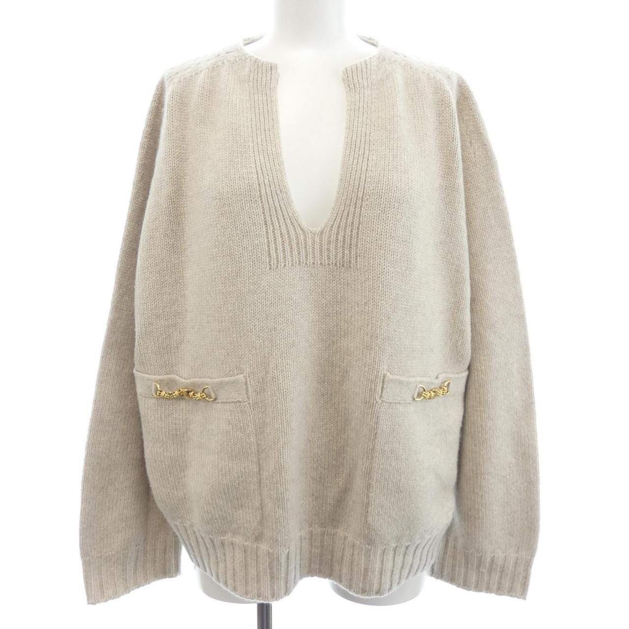 Celine Knit Sweater Beige