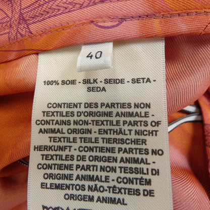 Hermes Cliquetis Tattoo Aquarelle Twill Laine Skirt — view 3