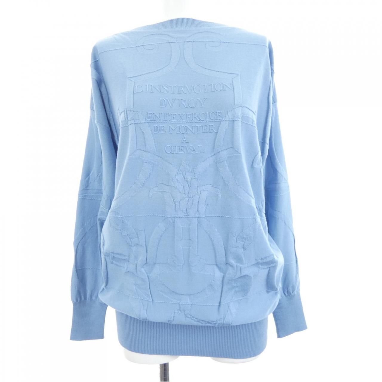 Hermes Knit Sweater Blue