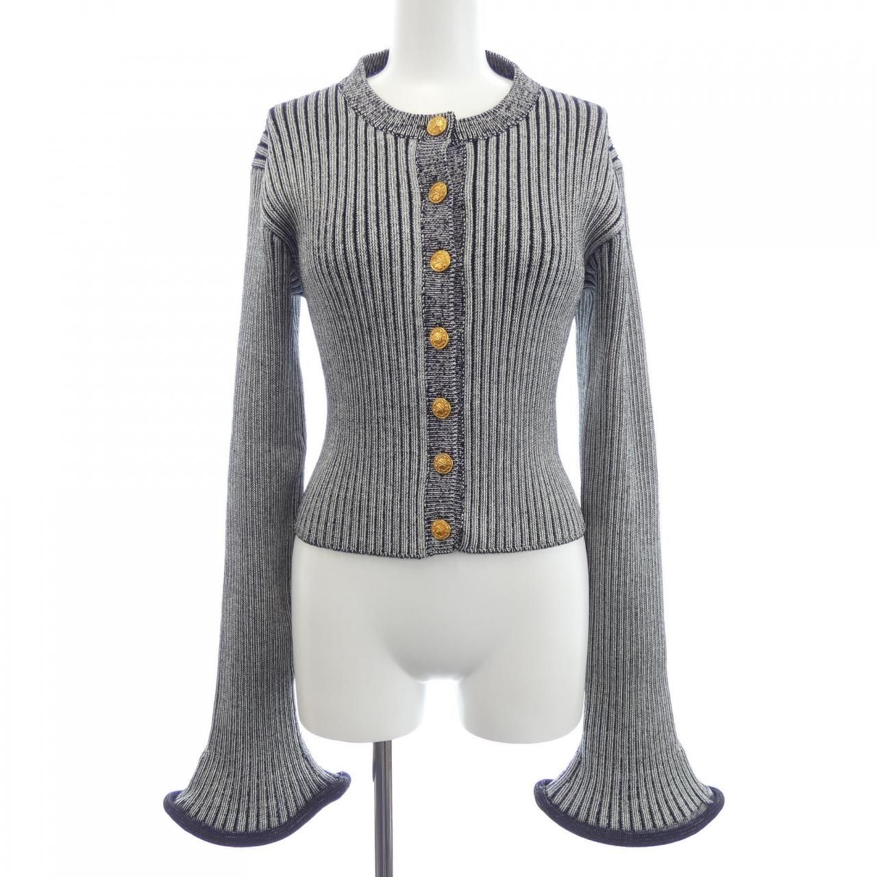 Louis Vuitton Ribbedknit Trumpet Cardigan