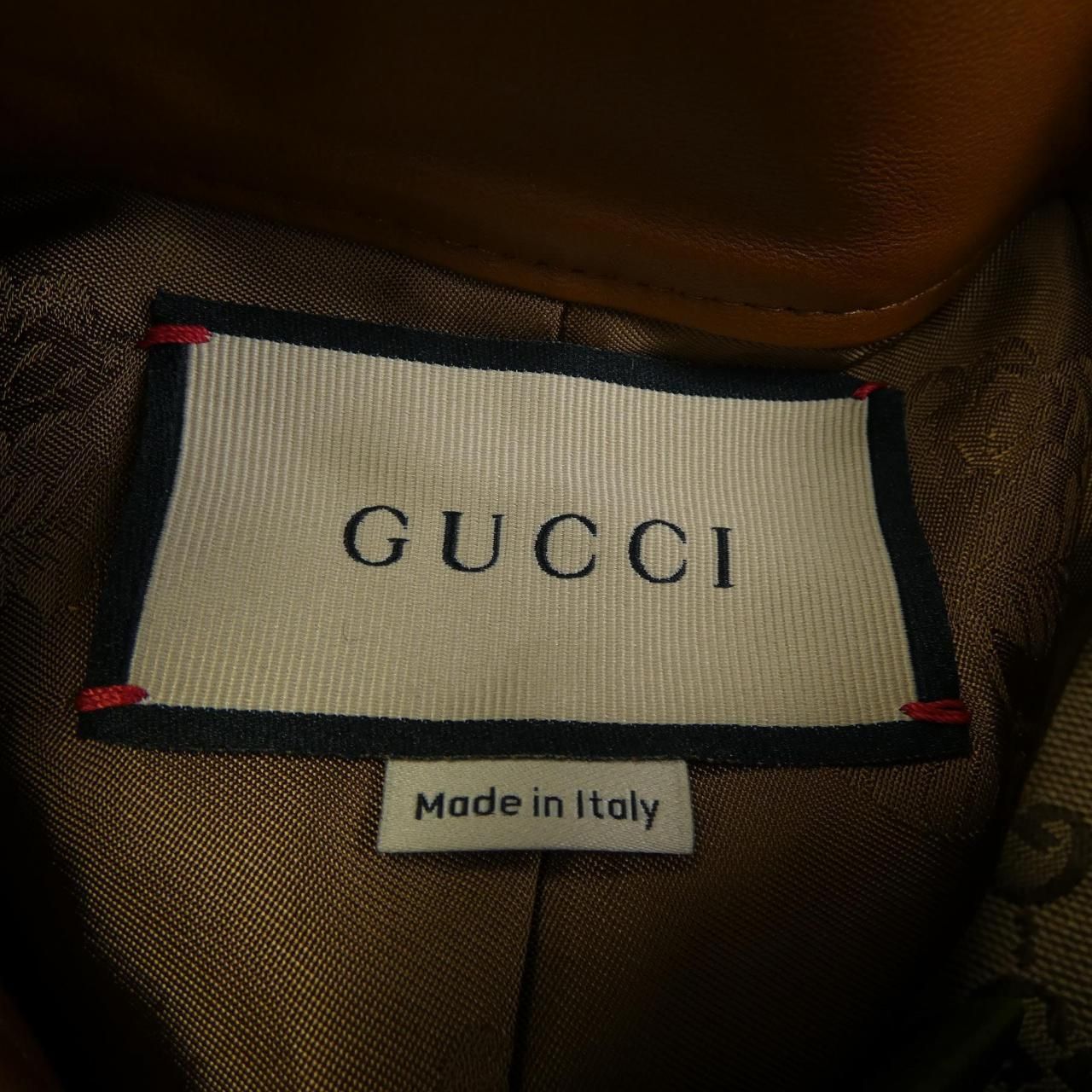 Gucci Leather Trim GG Canvas Jacket — view 4