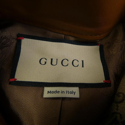 Gucci Leather Trim GG Canvas Jacket — view 4