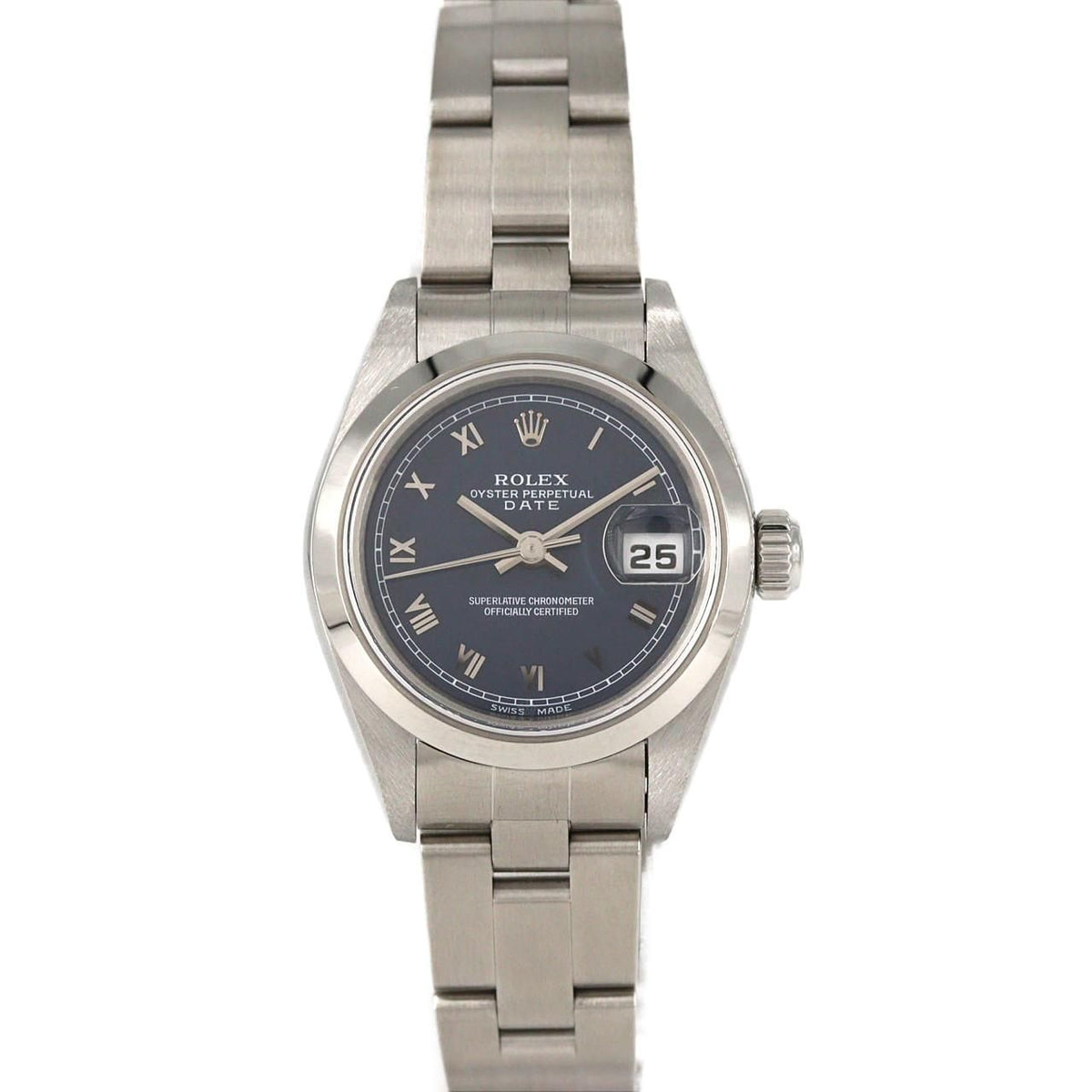Rolex Oistar Perpetual Date SS Automatic Watch