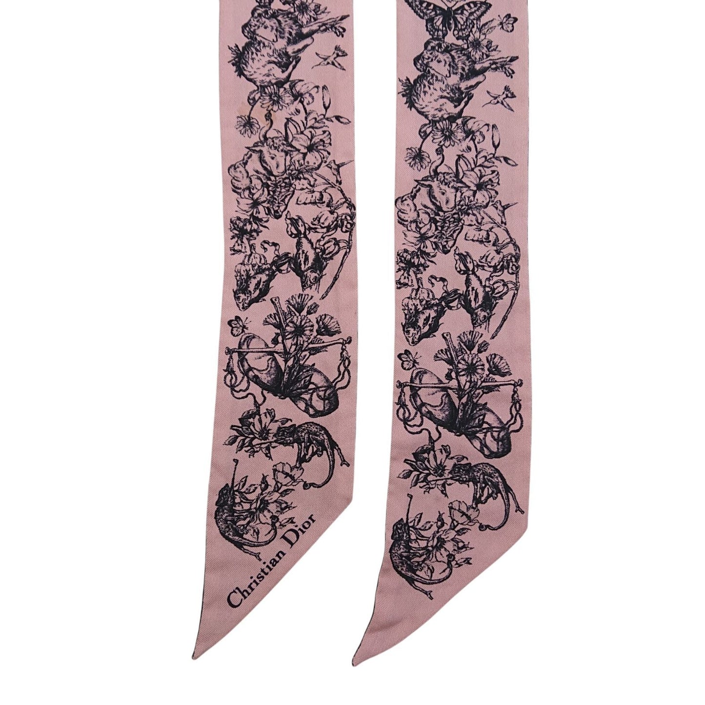 Dior Twilly Silk Scarf Pink — view 4