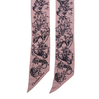 Dior Twilly Silk Scarf Pink — view 4