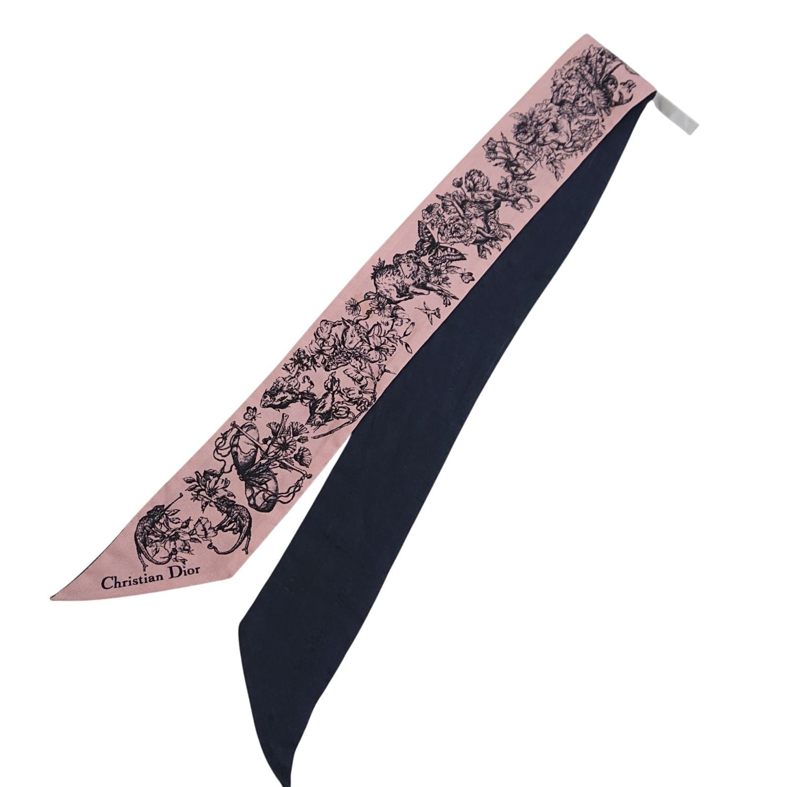 Dior Twilly Silk Scarf Pink — view 2