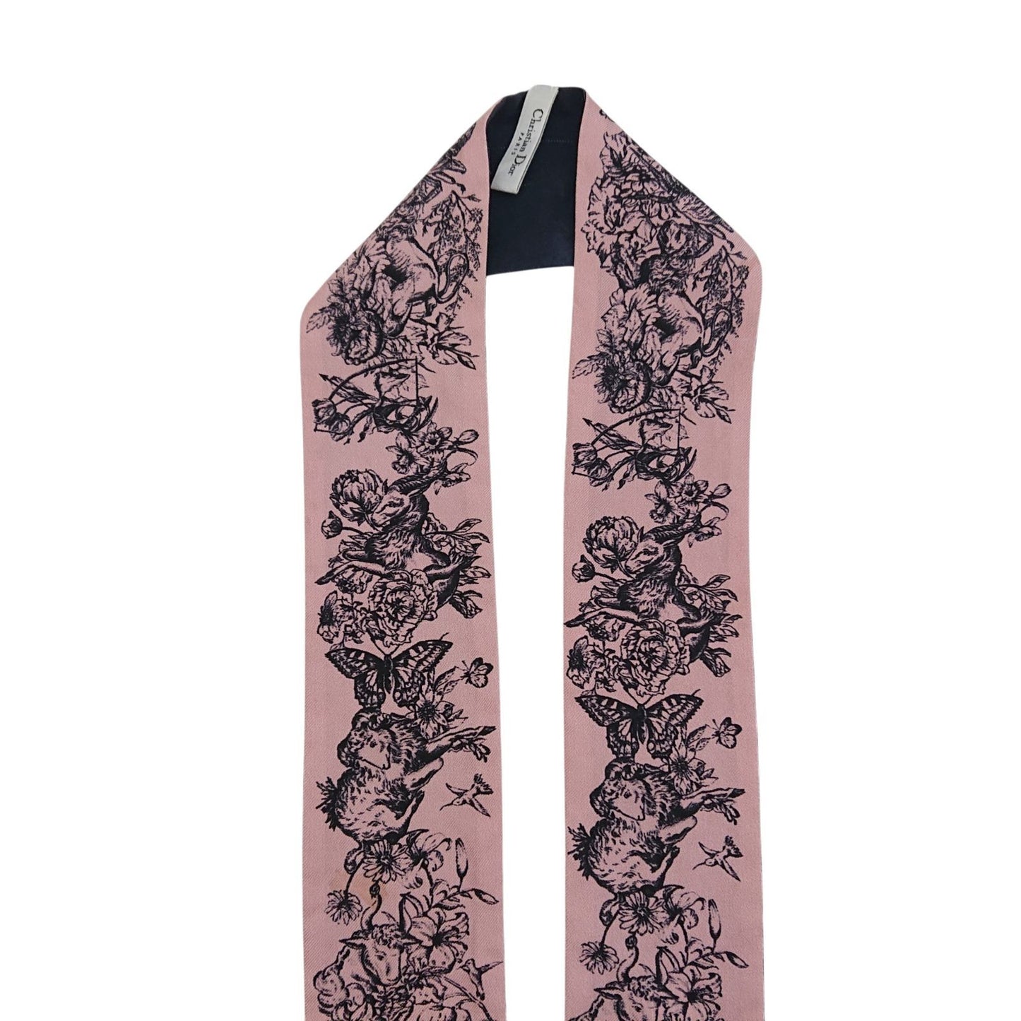 Dior Twilly Silk Scarf Pink — view 5