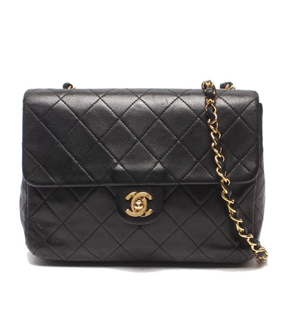 Chanel Chain Shoulder Bag Crossbody Gold Single Flap Mini Quilted Lambskin