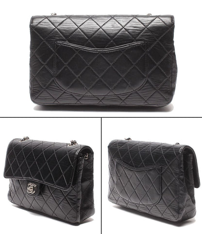 Chanel Chain Shoulder Bag Crossbody Silver Single Flap Quilted Lambskin — view 2