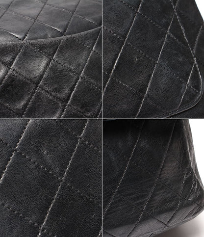Chanel Chain Shoulder Bag Gold Quilted 25 Lambskin Double Flap — view 6