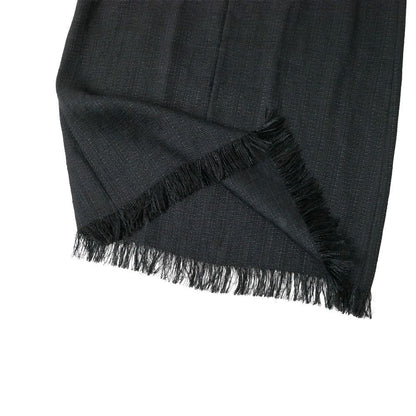 Dolce & Gabbana Dress 46 Fringe Sleeveless Linen Tweed — view 5