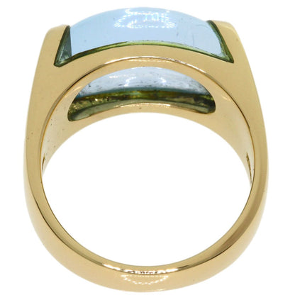Bvlgari Tronchette Blue Topaz Ring 18K Yellow Gold — view 4